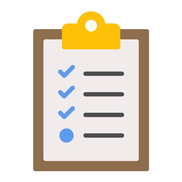 Checklist Vector Illustration Style