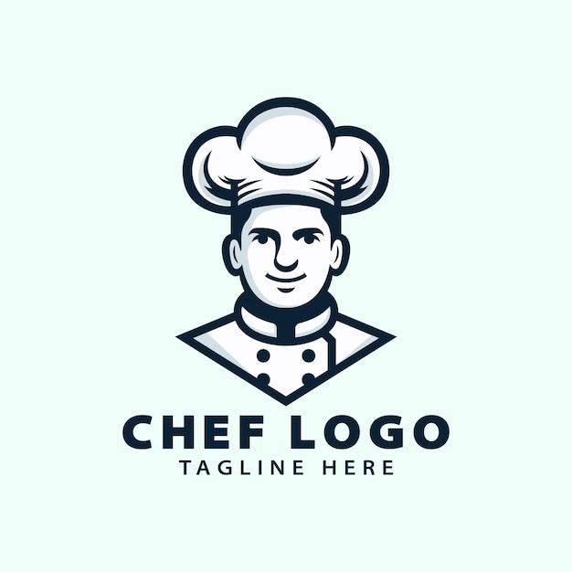 Chef logo design Restaurant Catering logo Cooking food concept vector