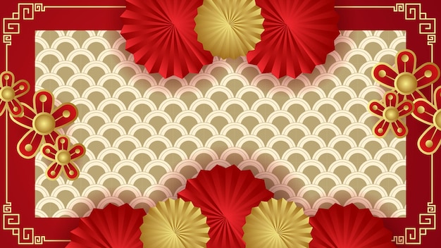 Chinese New Year Gradient Vector Background for Background Invitation