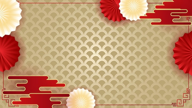 Chinese New Year Gradient Vector Background for Background Invitation