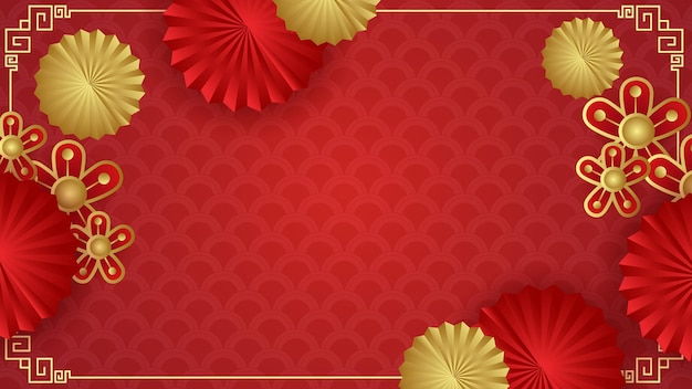 Chinese New Year Gradient Vector Background for Background Invitation