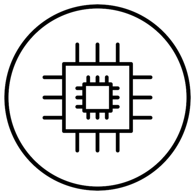 Chip Vector Icon Design Illustration