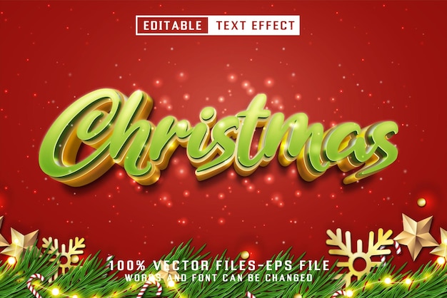 Christmas Editable Text Effect
