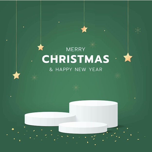 Christmas for product display 3d rendering