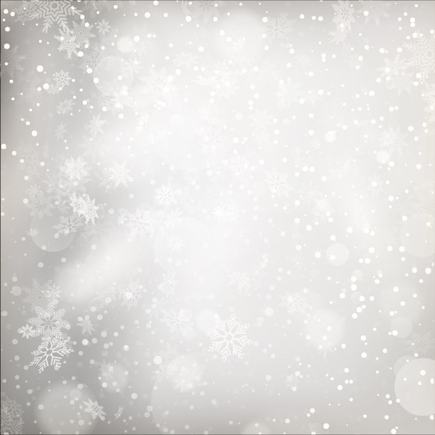 Christmas Lights on grey background.