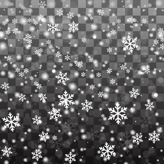 Christmas snowflakes background 