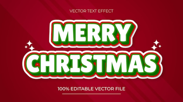 Christmas Text Effect Merry Christmas 3d text effect and editable text effect
