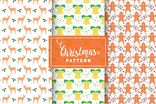 Christmas Vector Patterns. Simple, Minimalist Designs. EPS 10, Vector Objects.