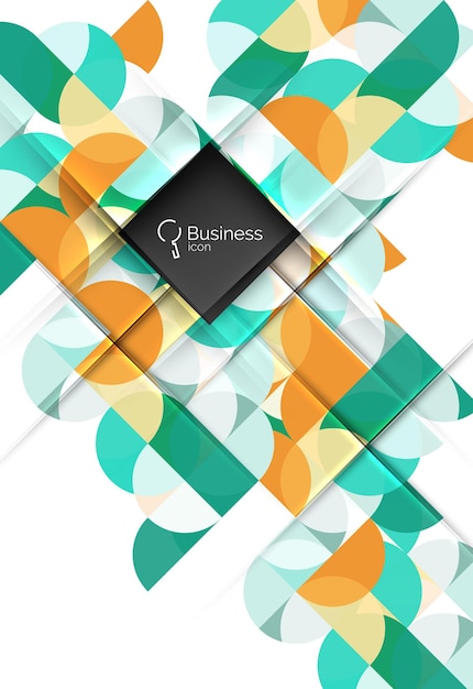 Circle and triangle abstract background Vector template background for workflow layout diagram number options or web design