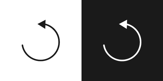 Circle arrows icon Round reload sign repeat icon rotate arrow symbol Vector illustration