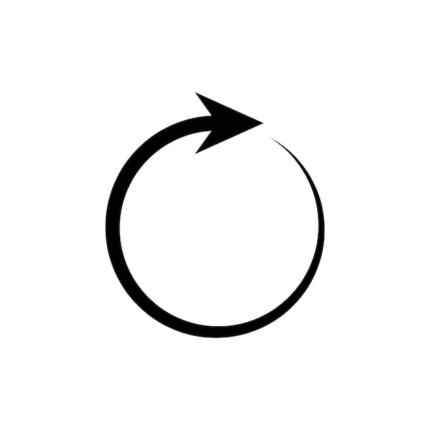 circle black arrow illustration