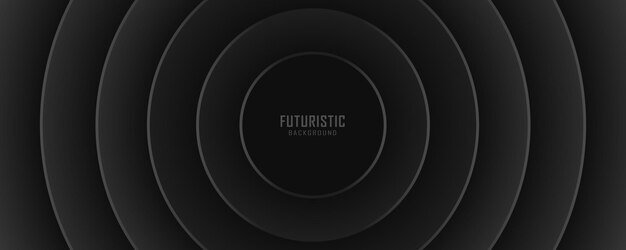 Circle futuristic dark background vector design