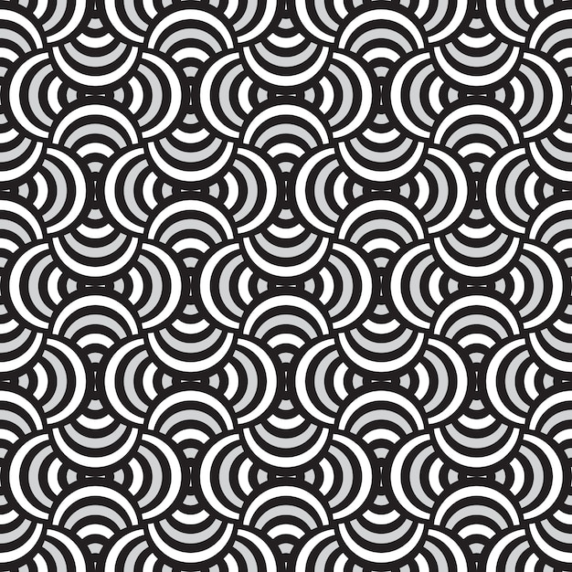 Circle geometric abstract pattern