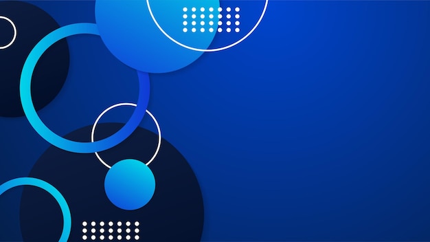 Circle Geometric Blue Colorful abstract Design Background