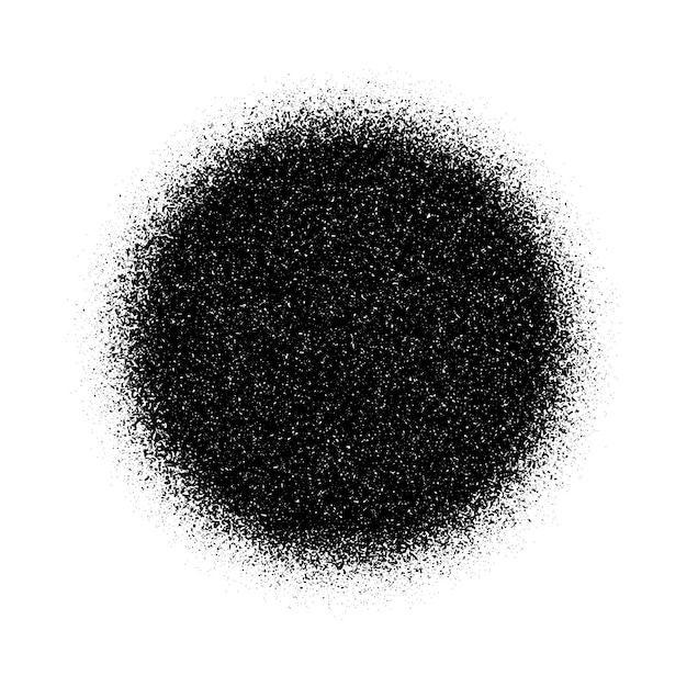 Circle grain texture Radial faded noise gradient Round grunge shape Speckles and particles texture