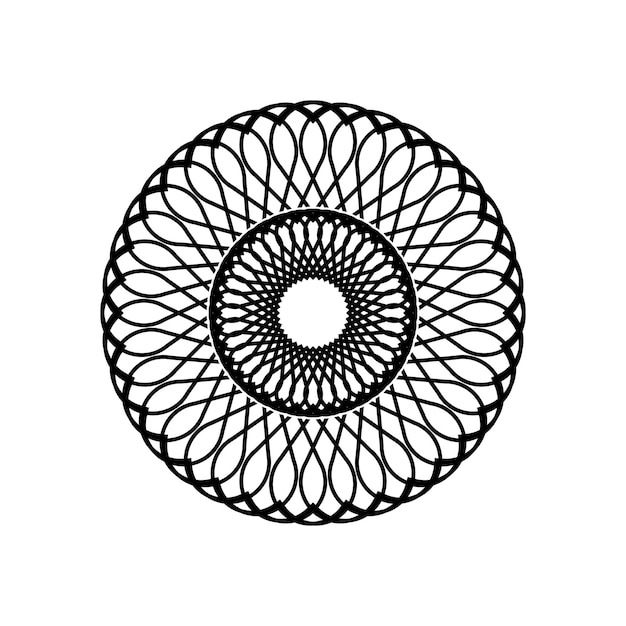 Circle radial motif icon
