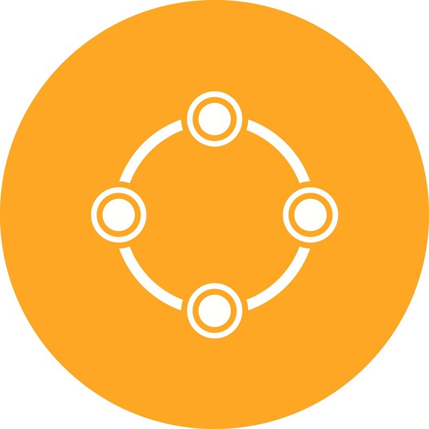 circle relationship icon vector image can be used for infographic