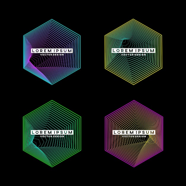 circle shape with wavy abstract line texture design element vector illustration