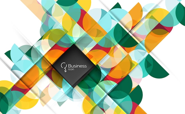 Circlesabstract background Vector template background for workflow layout diagram number options or web design