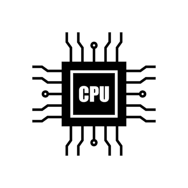 Circuit board black icon concept illustration vector flat symbol glyph sign