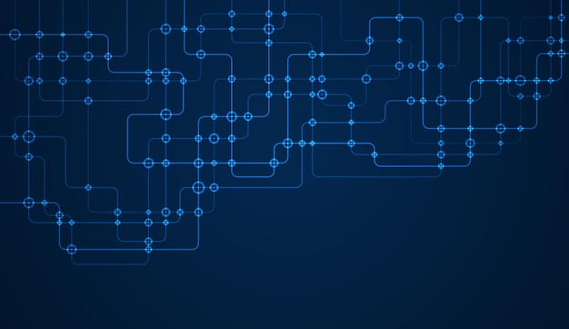 circuit connect lines and dots
