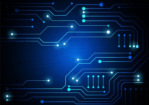 Circuit technology background with hi-tech digital data connection system and computer electronic design