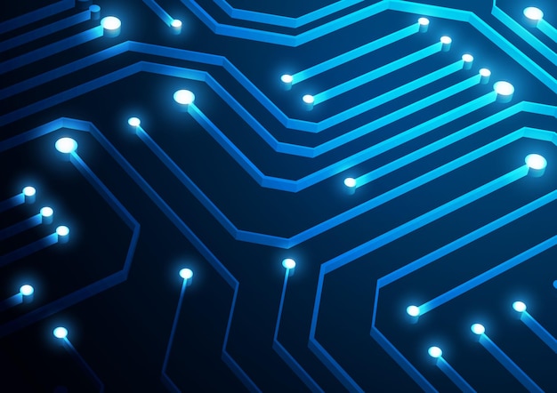 Circuit technology background with hi-tech digital data connection