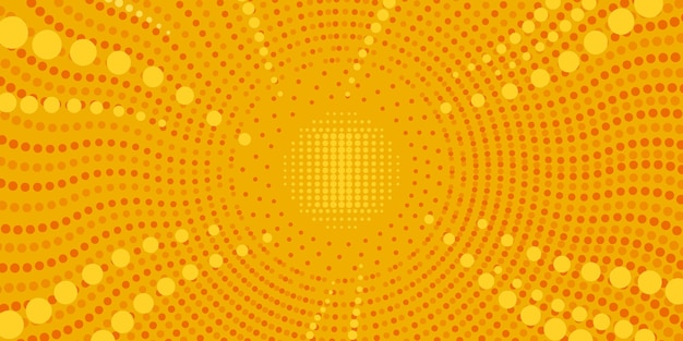 Circular Halftone Dot Color Background