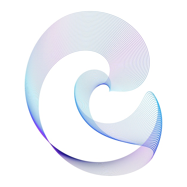 Circular Wireframe mesh circles lines effect logo element05