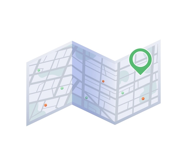city map navigation with location marker guide and exploration for tourists and travelers vector