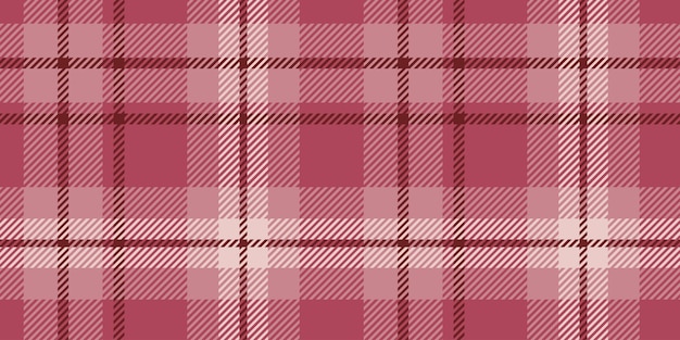 Classic Seamless Plaid Pattern in Shades of Red and Pink for Traditional Textile Designs