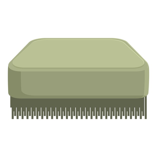 Cleaning brush with plastic handle standing on bristles