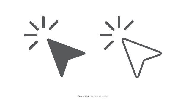 Click cursor icon design vector illustration