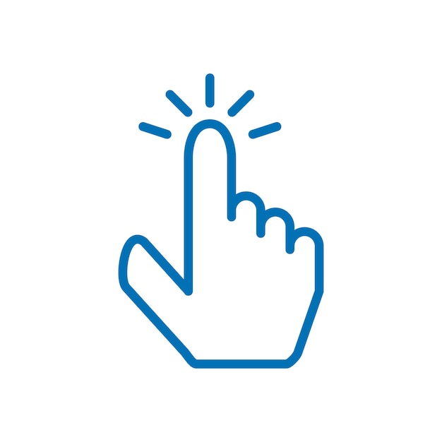 click pointer icon vector design templates