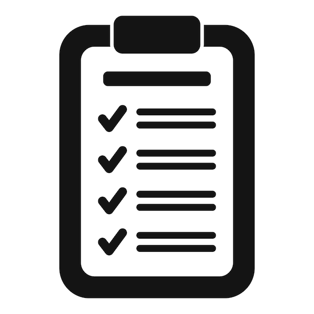 Clipboard showing check marks for business tasks and ideas