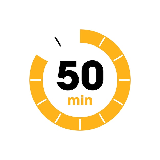 clock counting down to minutes vector template