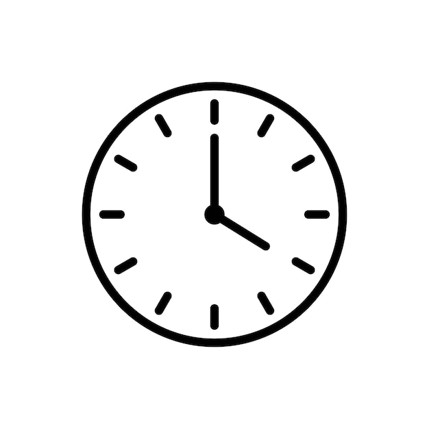 clock icon design vector template