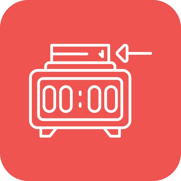 Clock In icon vector image Can be used for Factory