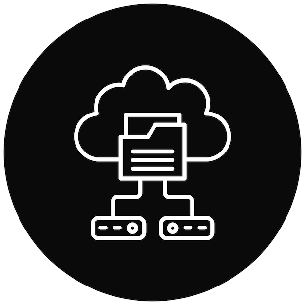 cloud backup icon vector image can be used for cloud computing