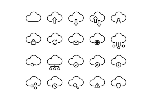 Cloud computing icon Vector illustration design
