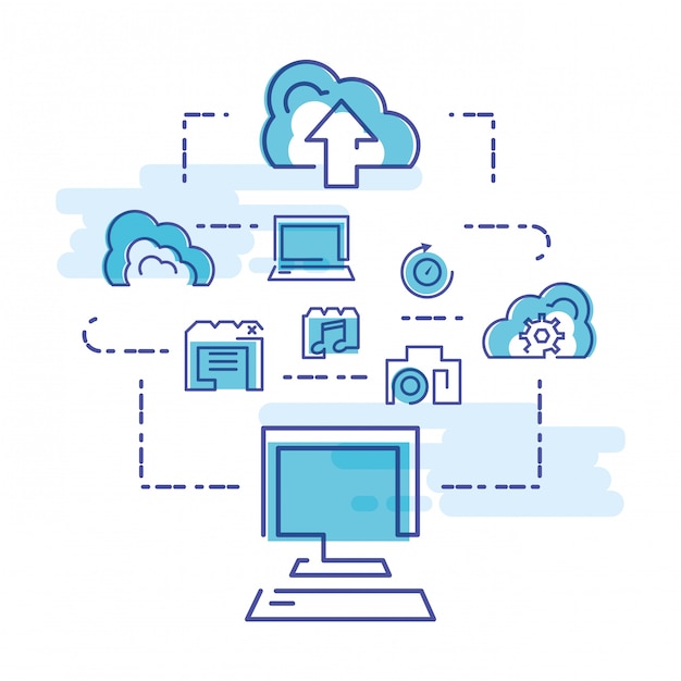 Cloud computing network with desktop