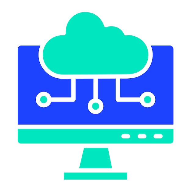 Cloud computing Vector Icon Design Illustration