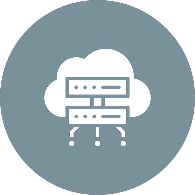 Cloud Computing vector icon illustration of Smart City iconset
