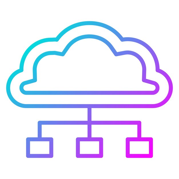 Cloud Connection vector icon Can be used for Web Hosting iconset