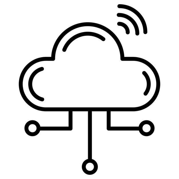 Cloud Connection Vector Illustration