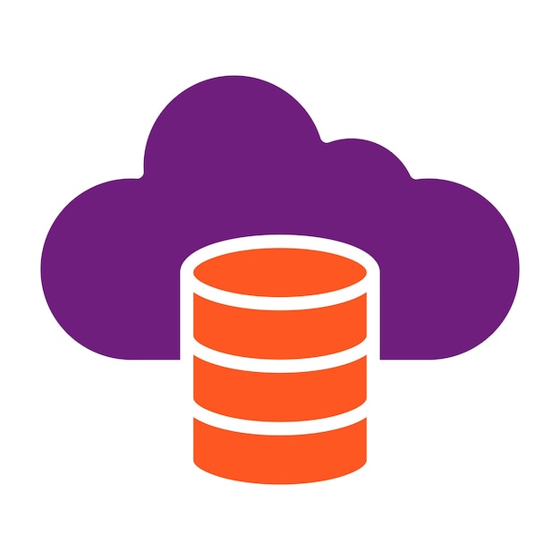 Cloud data Vector Icon Design Illustration