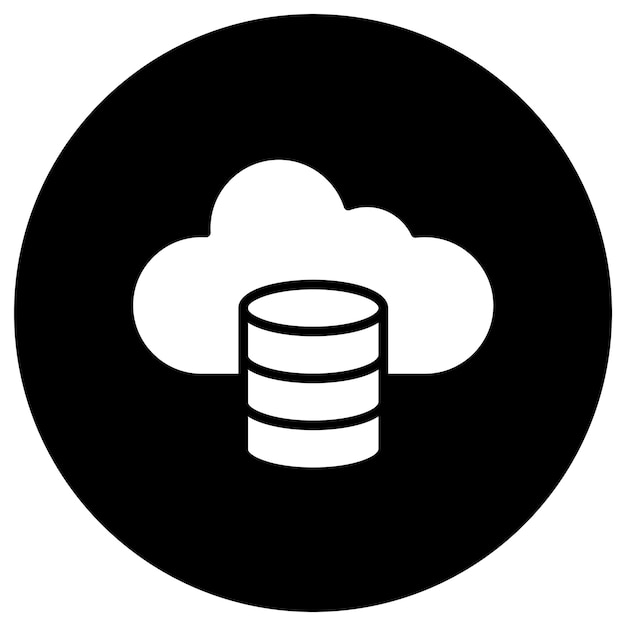 Cloud data Vector Icon Design Illustration