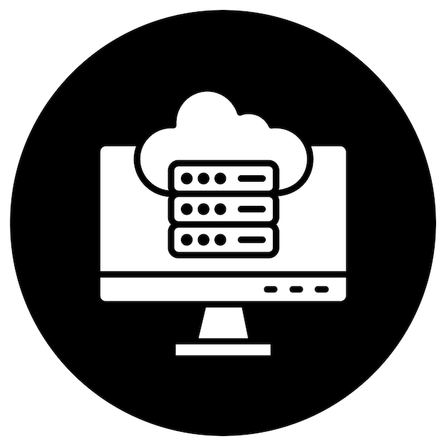 Cloud data Vector Icon Design Illustration
