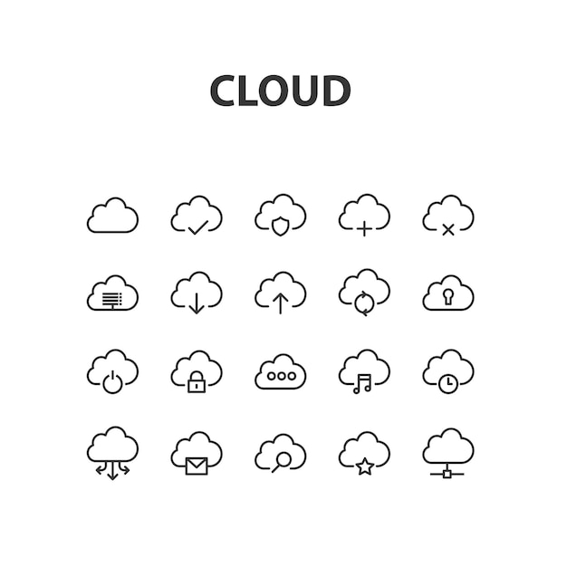 cloud icons
