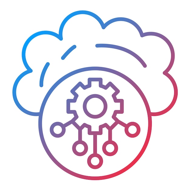 cloud services icon vector image can be used for web hosting